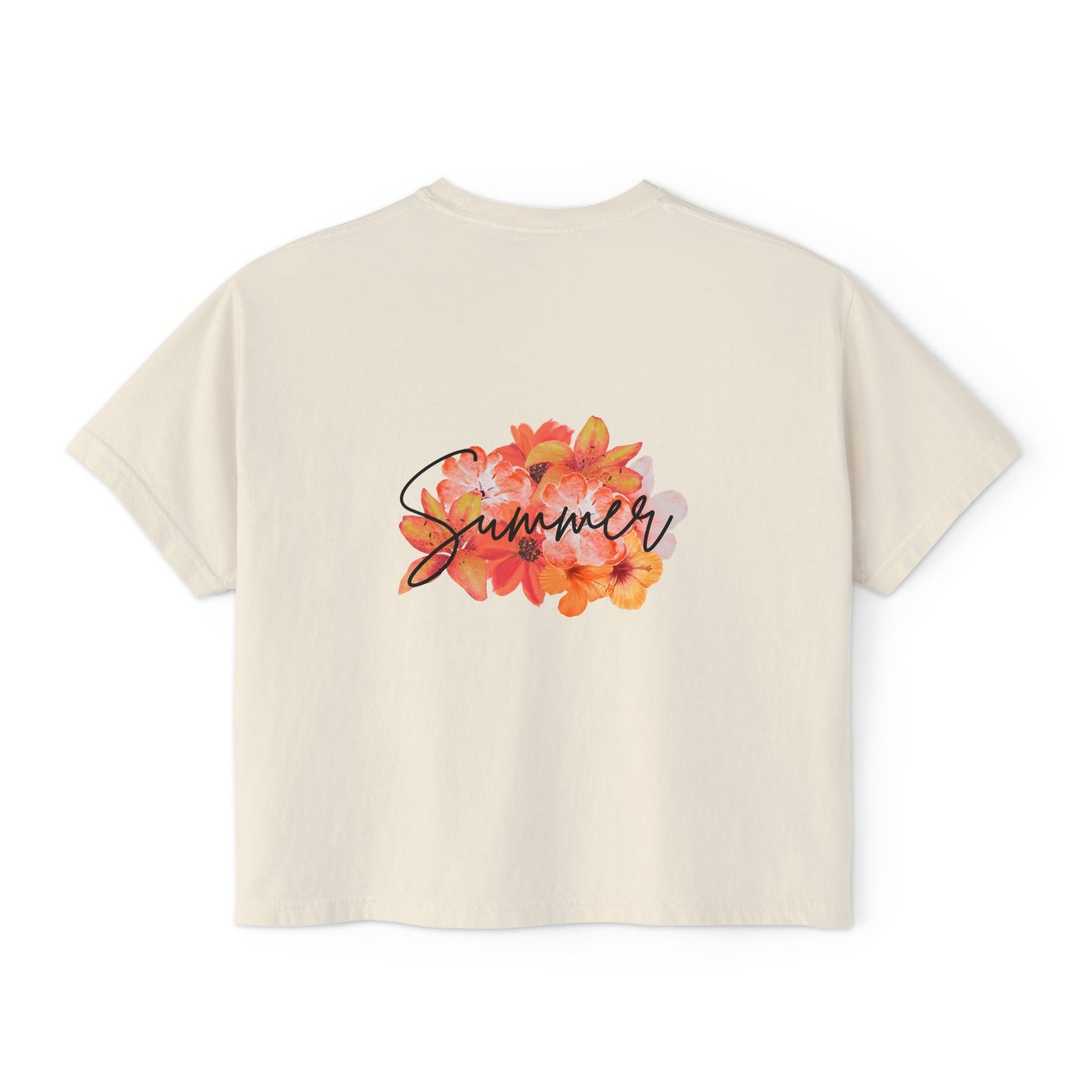 Summer Floral Women's Boxy Tee